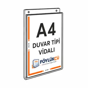 Duvar Tipi Vidalı A4 Dikey Föylükler