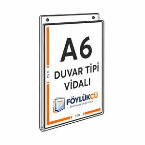 Duvar Tipi Vidalı A6 Dikey Föylükler