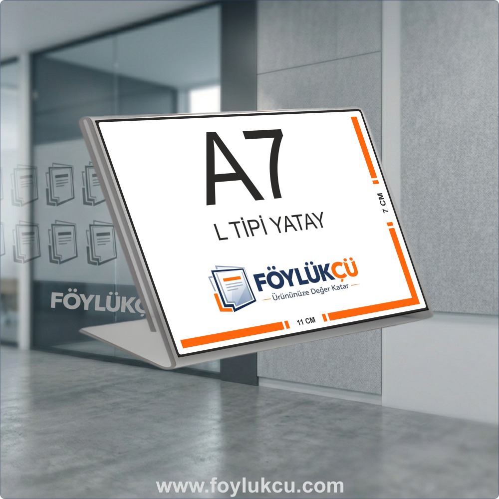 L Tipi A7 Yatay Föylük 11 x 7 cm