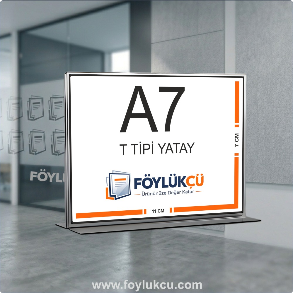 T Tipi A7 Yatay Föylük 11x7 cm