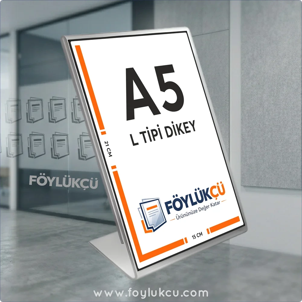 L Tipi A5 Dikey Föylük