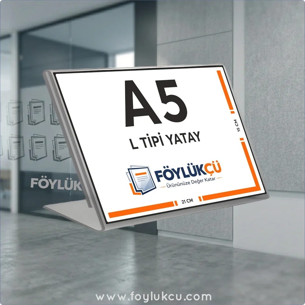 L Tipi A5 Yatay Föylük