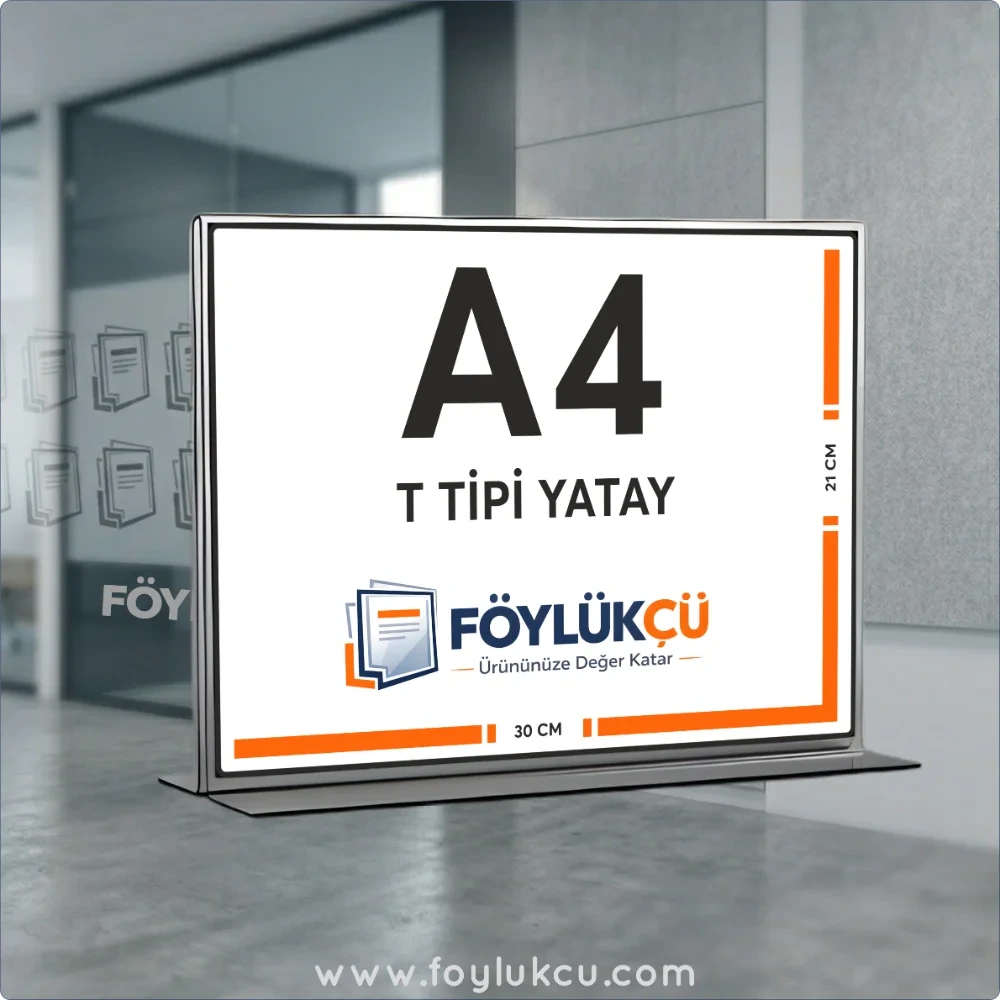 T Tipi A4 Yatay Föylük