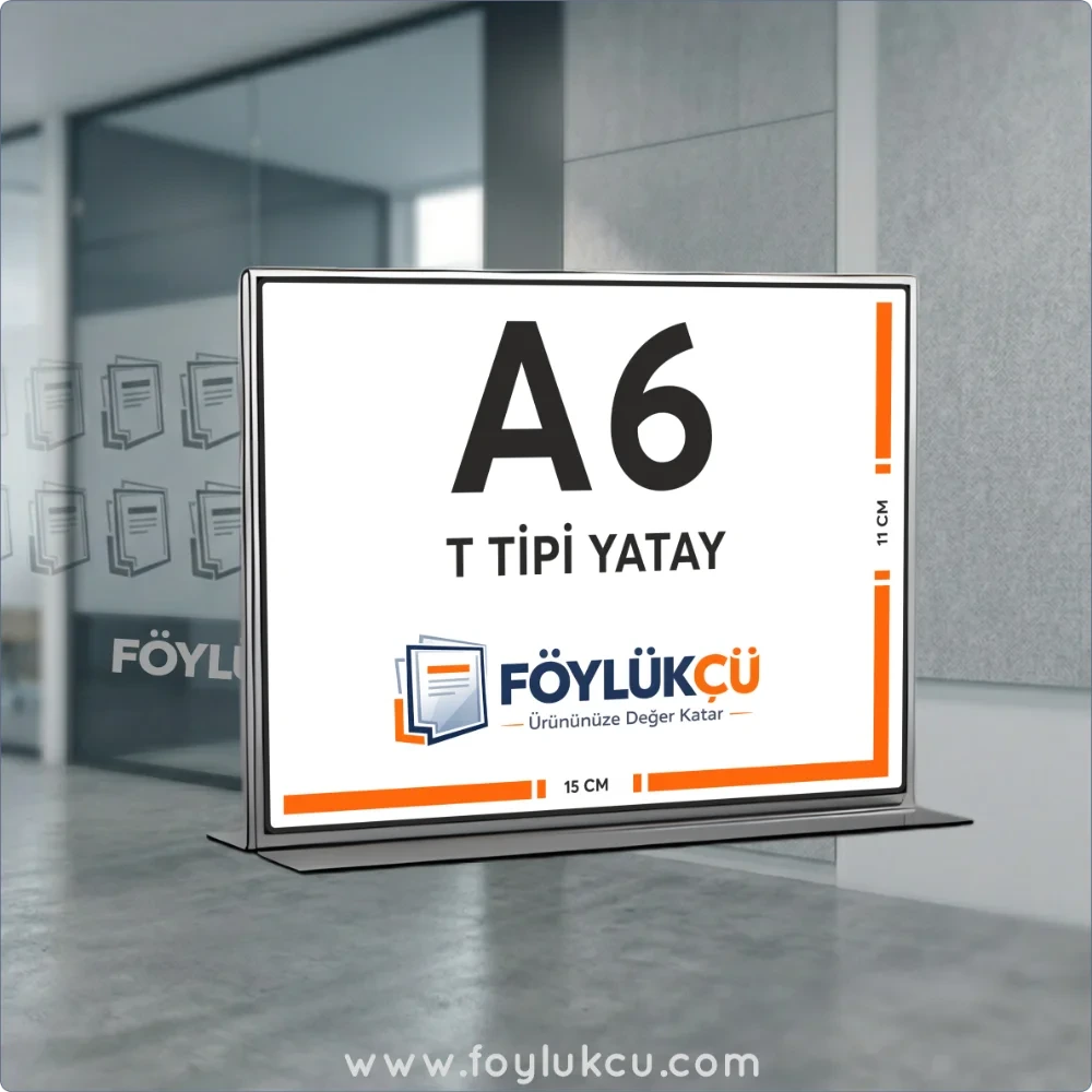 T Tipi A6 Yatay Föylük